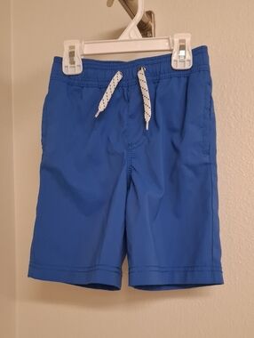 OshKosh B'gosh Boys Blue Shorts with White Drawstring